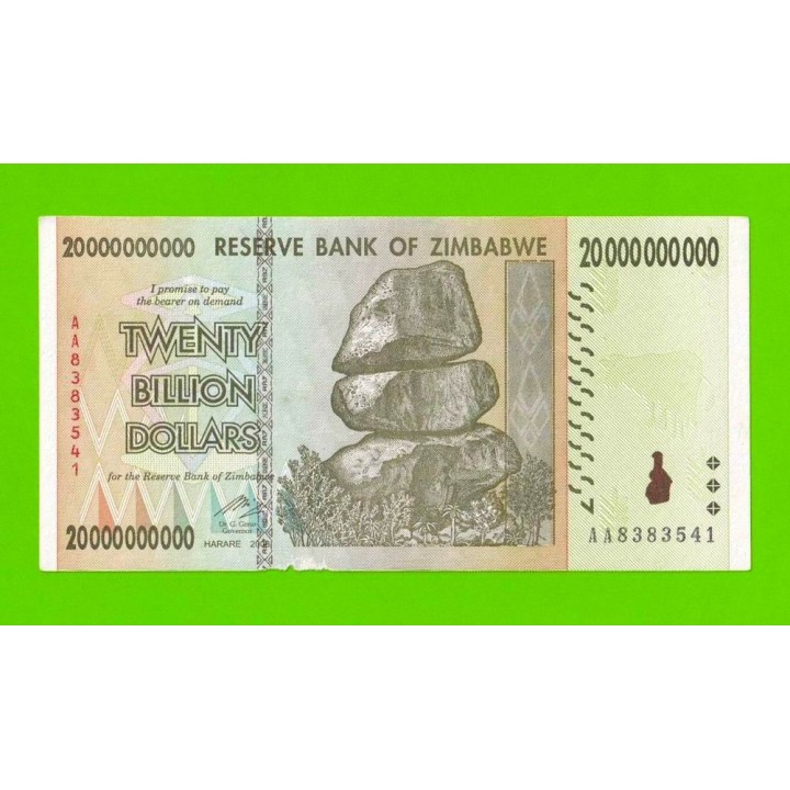 Зимбабве - 20000000000 / 20 миллиардов долларов - 2008 (AA)