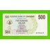 Зимбабве - 500 долларов - 2006 (AG)