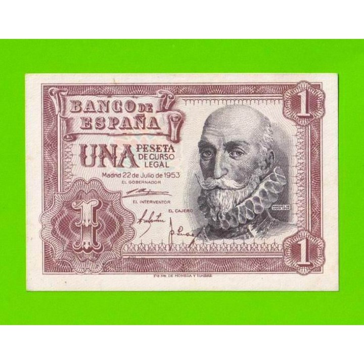 Испания - 1 песета - 1953 (серия 1D)
