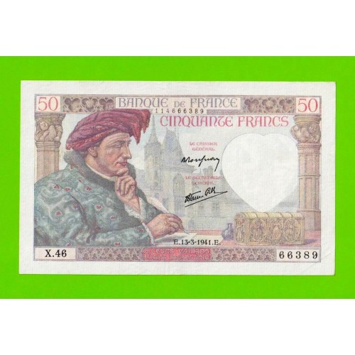 Франция - 50 франков - 1941 - XF+!!!