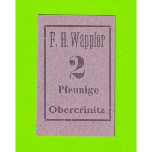 Германия (Obercrinitz) - 2 пфеннига - 1919 - НОТГЕЛЬД - UNC!!!