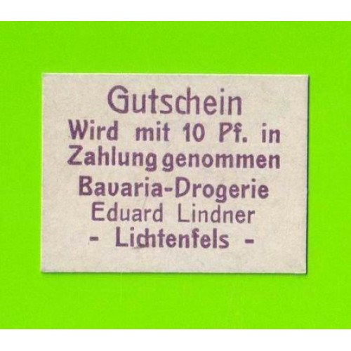 Германия (Lichtenfels) - 10 пфеннигов - 1920 - НОТГЕЛЬД - UNC!!!