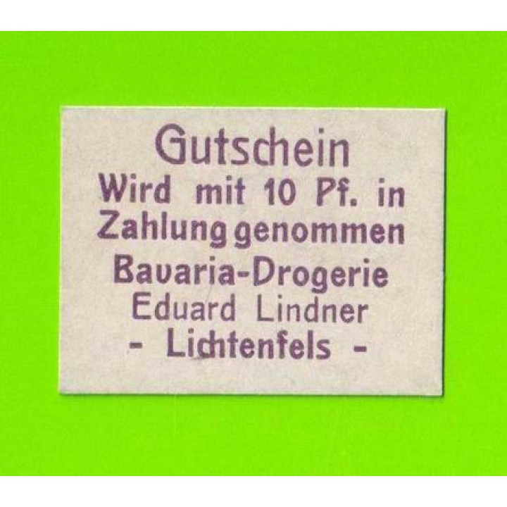 Германия (Lichtenfels) - 10 пфеннигов - 1920 - НОТГЕЛЬД - UNC!!!