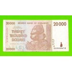 Зимбабве - 20000 долларов - 2008 (AA)