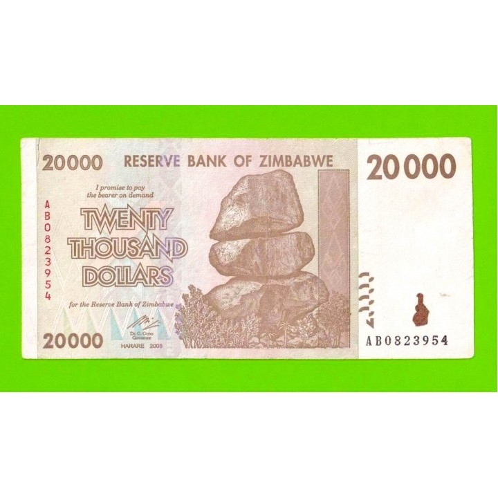 Зимбабве - 20000 долларов - 2008 (AB)