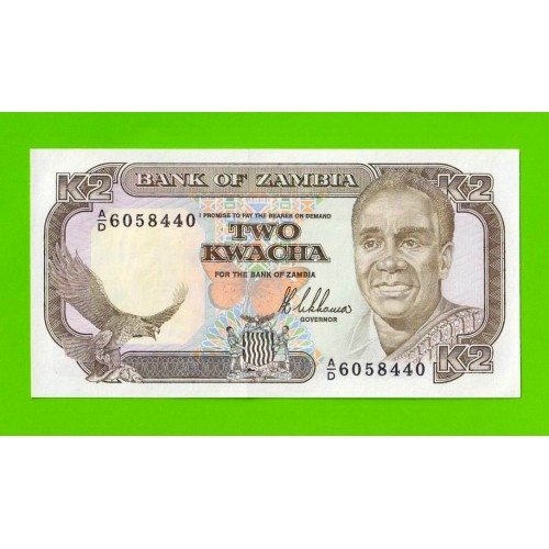 Замбия - 2 квачи - 1989 - UNC!!!