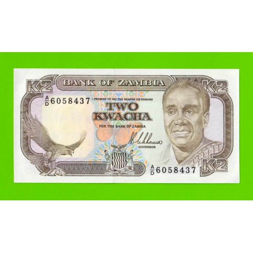 Замбия - 2 квачи - 1989 - UNC!!!