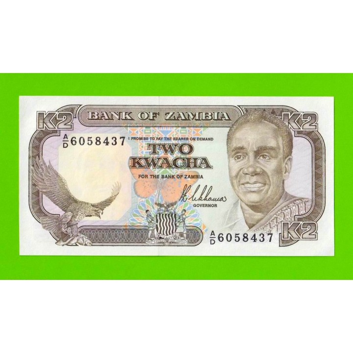 Замбия - 2 квачи - 1989 - UNC!!!