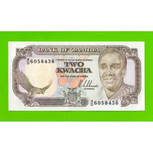 Замбия - 2 квачи - 1989 - UNC!!!
