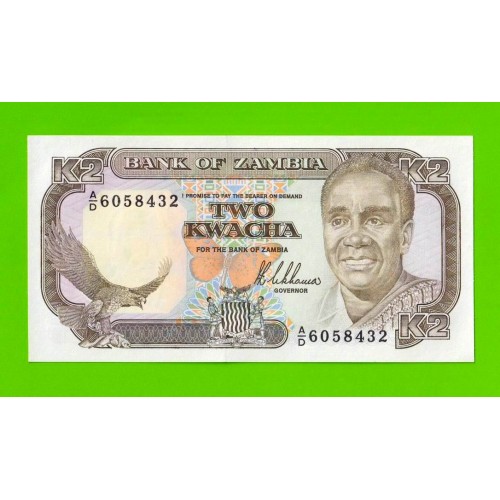 Замбия - 2 квачи - 1989 - UNC!!!