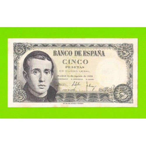 Испания - 5 песета - 1951 (серия 1L)
