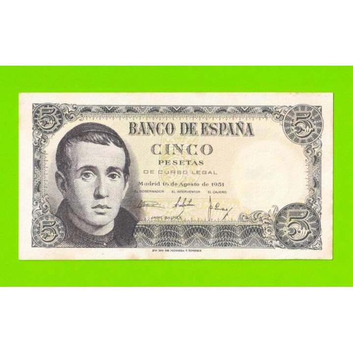 Испания - 5 песета - 1951 (серия 1L)