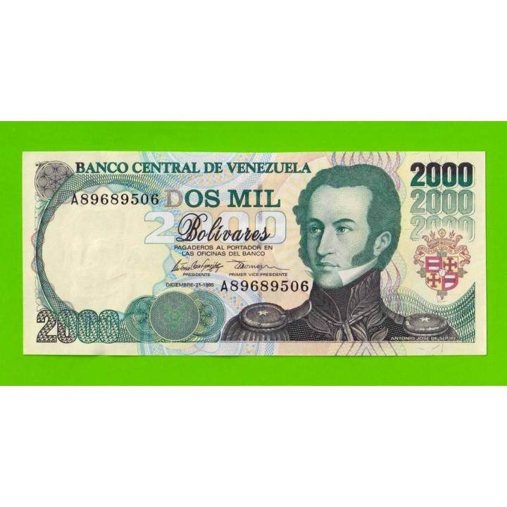 Венесуэла - 2000 боливаров - 1995 (A) - UNC!!!