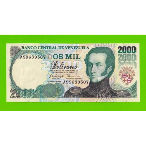 Венесуэла - 2000 боливаров - 1995 (A) - UNC!!!