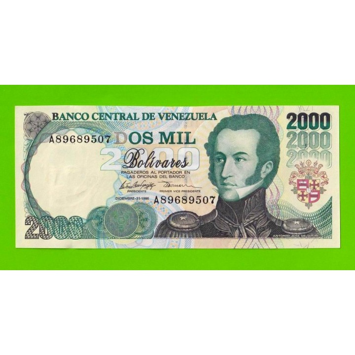 Венесуэла - 2000 боливаров - 1995 (A) - UNC!!!