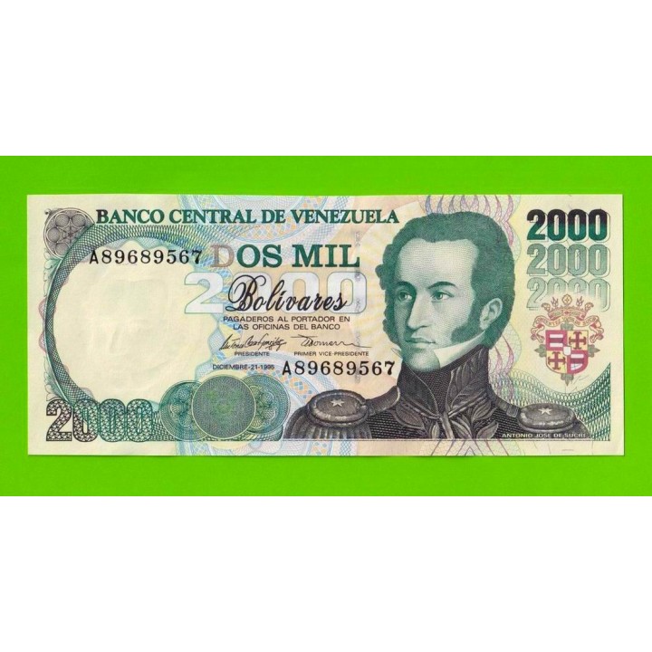 Венесуэла - 2000 боливаров - 1995 (A) - UNC!!!