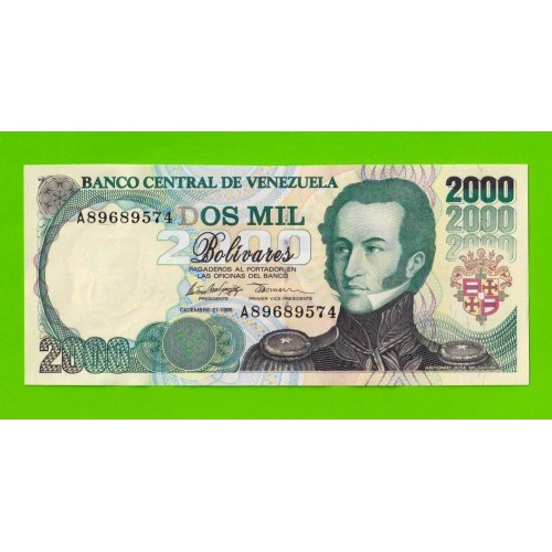 Венесуэла - 2000 боливаров - 1995 (A) - UNC!!!