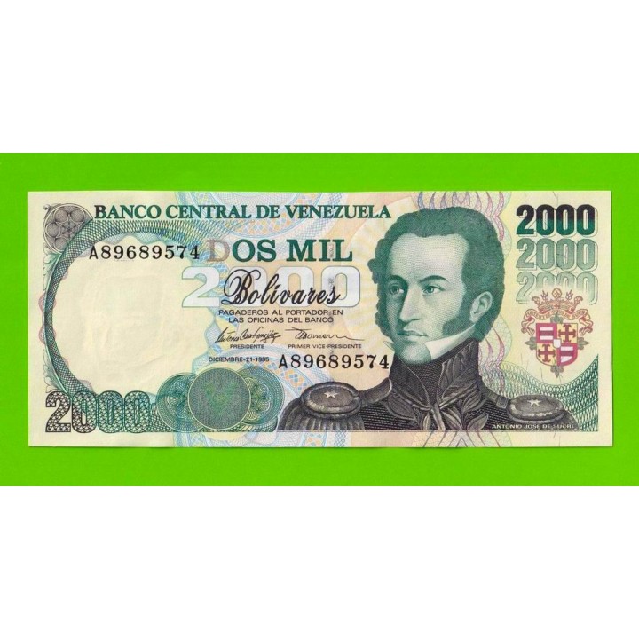 Венесуэла - 2000 боливаров - 1995 (A) - UNC!!!