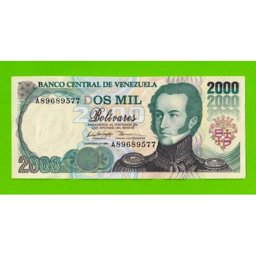 Венесуэла - 2000 боливаров - 1995 (A) - UNC!!!