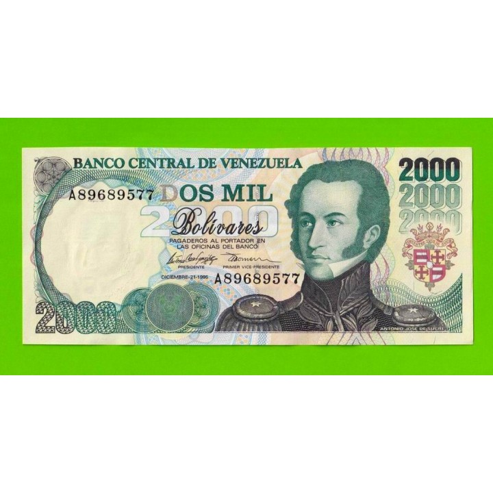 Венесуэла - 2000 боливаров - 1995 (A) - UNC!!!