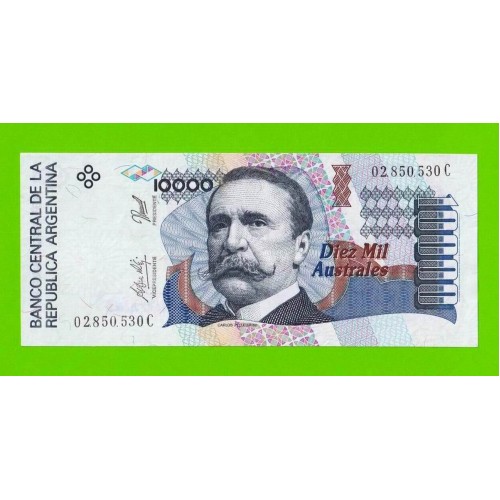 Аргентина - 10000 аустралей - 1989 / 1991 (C) - aUNC!!!