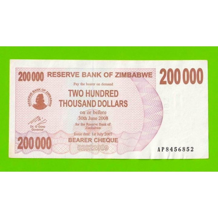 Зимбабве - 200000 долларов - 2007 (AP)