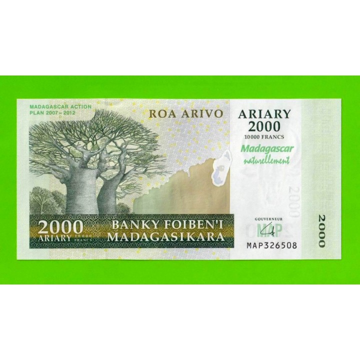 Мадагаскар - 2000 ариари - 2007 - UNC!!!