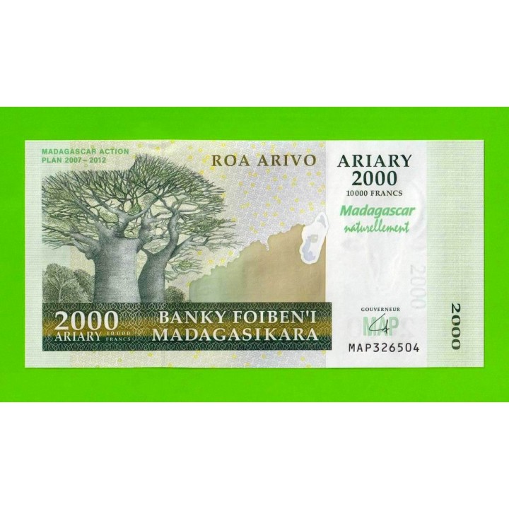Мадагаскар - 2000 ариари - 2007 - UNC!!!