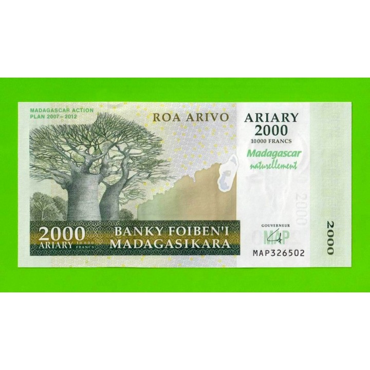 Мадагаскар - 2000 ариари - 2007 - UNC!!!