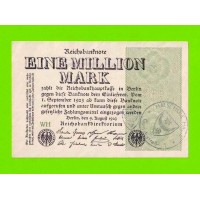 Германия - 1 миллион / 1000000 марок - 1923 - ШТАМП - aUNC!!!