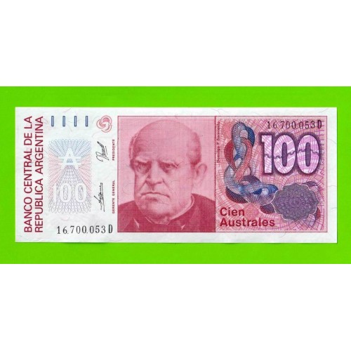 Аргентина - 100 аустралей - 1985 (D) - UNC-!!!