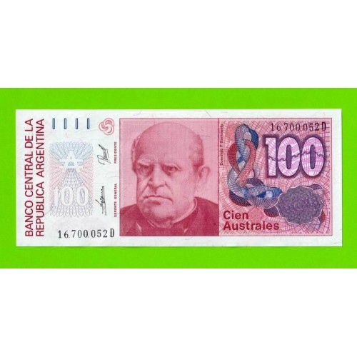 Аргентина - 100 аустралей - 1985 (D) - UNC-!!!