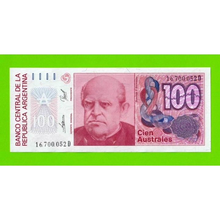 Аргентина - 100 аустралей - 1985 (D) - UNC-!!!