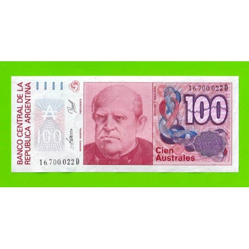 Аргентина - 100 аустралей - 1985 (D) - UNC-!!!