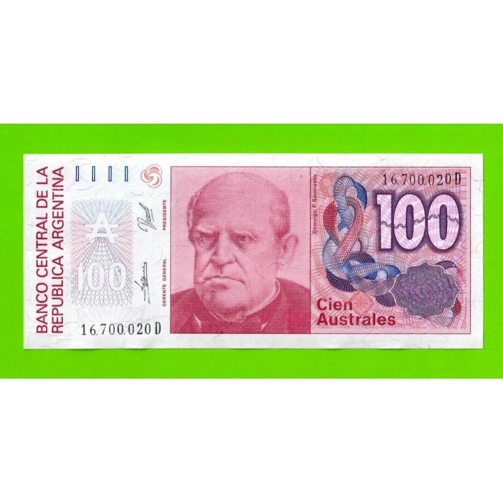 Аргентина - 100 аустралей - 1985 (D) - UNC-!!!