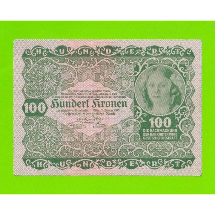 Австрия - 100 крон - 1922