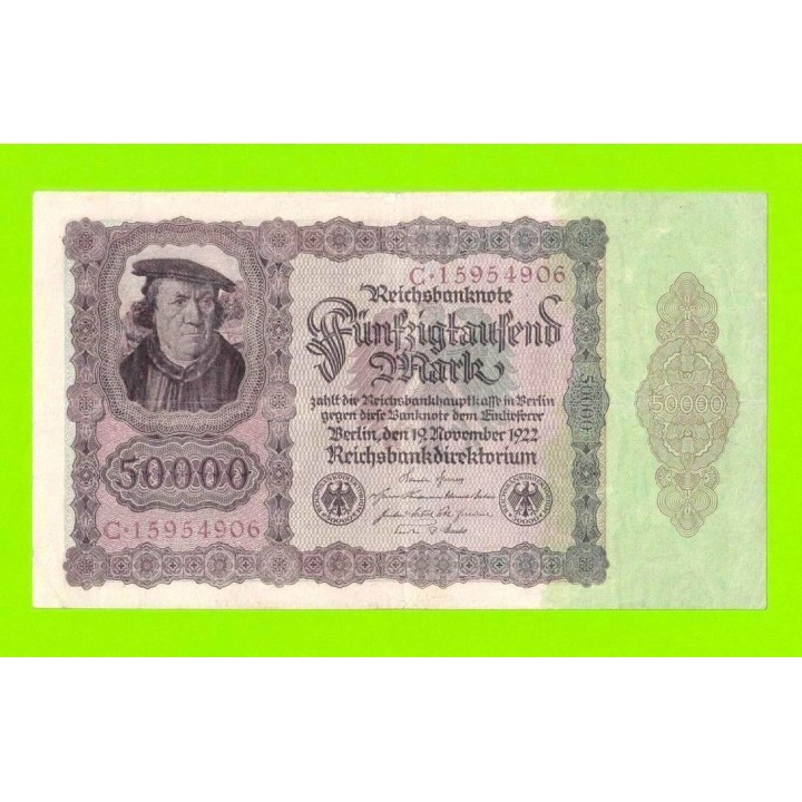 Германия - 50000 марок - 1922 - Тип 1 (DEU-89)