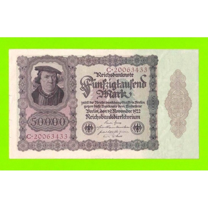 Германия - 50000 марок - 1922 - Тип 1 (DEU-89)
