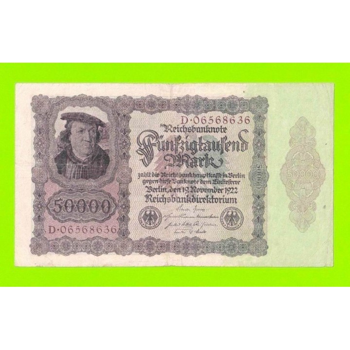 Германия - 50000 марок - 1922 - Тип 1 (DEU-89)