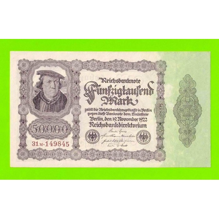 Германия - 50000 марок - 1922 - Тип 2 (DEU-90d)