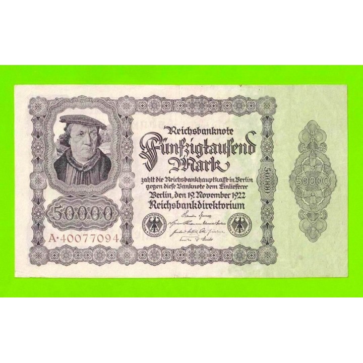 Германия - 50000 марок - 1922 - Тип 2 (DEU-90a)