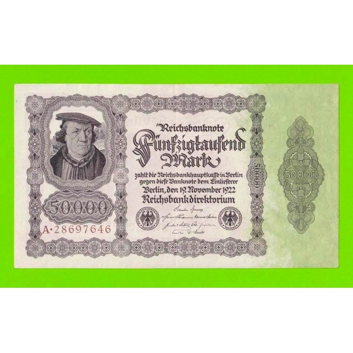 Германия - 50000 марок - 1922 - Тип 2 (DEU-90a)