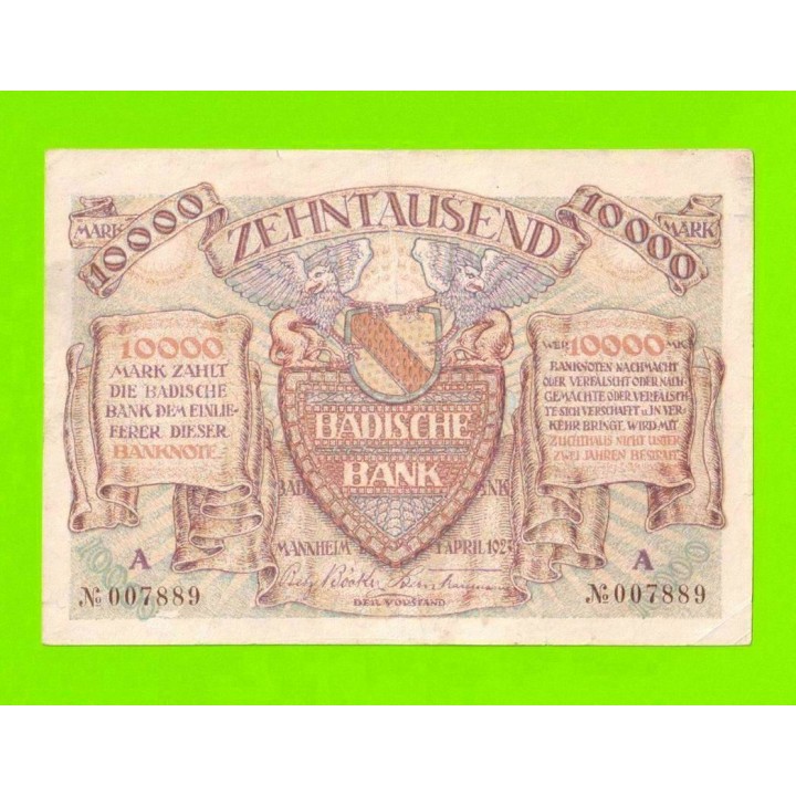 Германия (Мангейм) - 10000 марок - 1923