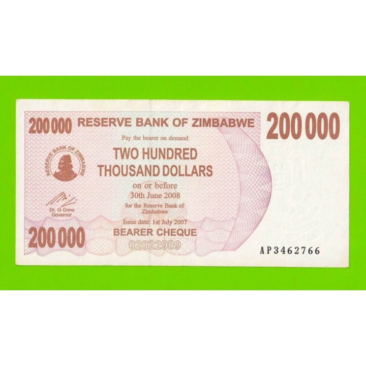 Зимбабве - 200000 долларов - 2007 (AP)