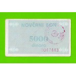 Босния и Герцеговина (Travnik) - 5000 динаров - 1992