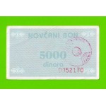 Босния и Герцеговина (Travnik) - 5000 динаров - 1992