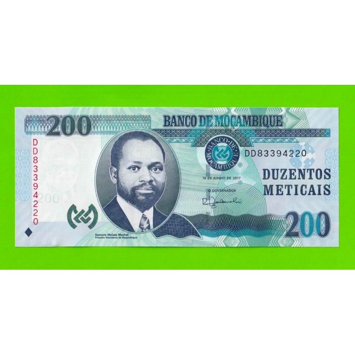 Мозамбик - 200 метикалов - 2017 (DD) - UNC!!!