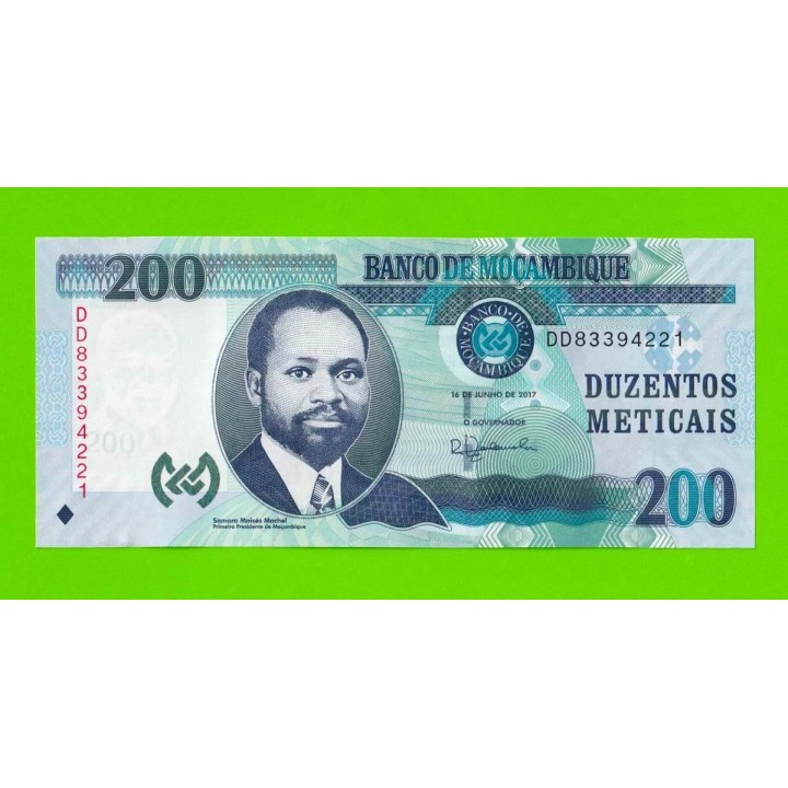 Мозамбик - 200 метикалов - 2017 (DD) - UNC!!!