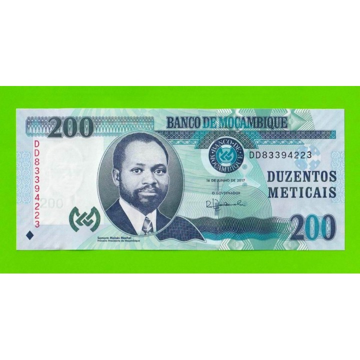 Мозамбик - 200 метикалов - 2017 (DD) - UNC!!!
