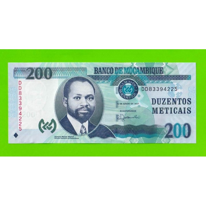 Мозамбик - 200 метикалов - 2017 (DD) - UNC!!!